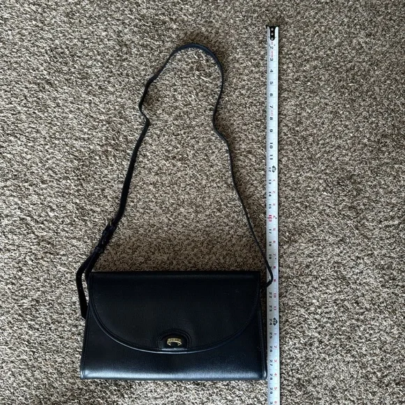 Ghurka Womens Navy Blue Adjustable Crossbody Leather Shoulder Bag Purse - Picture 14 of 15